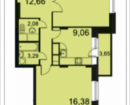 2-комнатная квартира площадью 62.8 кв.м, проспект Ленина, 76 | цена 5 777 600 руб. | www.metrprice.ru