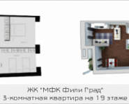 3-комнатная квартира площадью 103.3 кв.м, Береговой проезд, корп.6 | цена 27 374 500 руб. | www.metrprice.ru