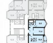 2-комнатная квартира площадью 52 кв.м, улица Красная Пресня, 14 | цена 5 449 660 руб. | www.metrprice.ru