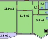 2-комнатная квартира площадью 51 кв.м, Ухтомского Ополчения ул., 8 | цена 6 150 000 руб. | www.metrprice.ru