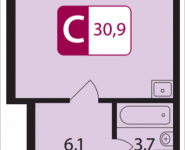1-комнатная квартира площадью 30.9 кв.м в ЖК "PerovSky", Шоссе Энтузиастов, вл. 88, корп.3 | цена 4 959 450 руб. | www.metrprice.ru