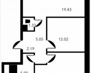 2-комнатная квартира площадью 58.89 кв.м, Новоалексеевская, 16с7 | цена 12 851 790 руб. | www.metrprice.ru