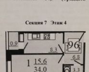 1-комнатная квартира площадью 34 кв.м, Фестивальная улица, 23 | цена 2 000 000 руб. | www.metrprice.ru