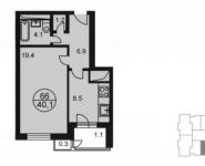 1-комнатная квартира площадью 41.5 кв.м, Радио ул. | цена 4 538 772 руб. | www.metrprice.ru