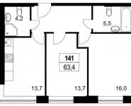 2-комнатная квартира площадью 63.4 кв.м в ЖК "Маяковский", Головинское ш., 10 | цена 11 164 740 руб. | www.metrprice.ru