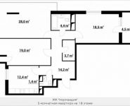 3-комнатная квартира площадью 103.91 кв.м, Тайнинская, 9 | цена 17 659 305 руб. | www.metrprice.ru