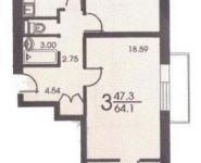 3-комнатная квартира площадью 65 кв.м, Международная ул., 18/30 | цена 13 500 000 руб. | www.metrprice.ru