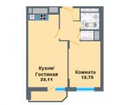 2-комнатная квартира площадью 0 кв.м, Рябиновая ул. | цена 2 603 044 руб. | www.metrprice.ru