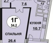 1-комнатная квартира площадью 51.2 кв.м в ЖК "Стрелецкий", 8 Марта ул., 2А | цена 4 340 000 руб. | www.metrprice.ru