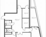 3-комнатная квартира площадью 97 кв.м, Нагатинский 1-й пр., 14С2 | цена 19 041 660 руб. | www.metrprice.ru