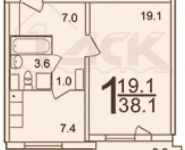 1-комнатная квартира площадью 38 кв.м, Наметкина ул., 9 | цена 9 150 000 руб. | www.metrprice.ru