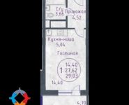 1-комнатная квартира площадью 29.03 кв.м, Бородинский б-р, 5 | цена 2 090 160 руб. | www.metrprice.ru