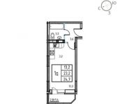 1-комнатная квартира площадью 24.7 кв.м в ЖК "Истомкино-парк", Юбилейная ул. | цена 1 482 000 руб. | www.metrprice.ru