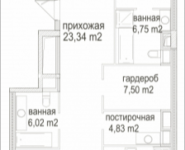 3-комнатная квартира площадью 155.02 кв.м, Усачёва, вл.12 | цена 83 399 674 руб. | www.metrprice.ru