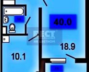 1-комнатная квартира площадью 40 кв.м,  | цена 2 740 000 руб. | www.metrprice.ru