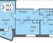 2-комнатная квартира площадью 65 кв.м, посёлок подсобного хозяйства Воскресенское, 29 | цена 4 920 000 руб. | www.metrprice.ru