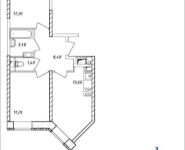 2-комнатная квартира площадью 55.2 кв.м, Дружбы, 45 | цена 5 050 800 руб. | www.metrprice.ru