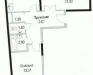 2-комнатная квартира площадью 61 кв.м, Барышевская Роща ул. | цена 5 039 630 руб. | www.metrprice.ru