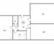 2-комнатная квартира площадью 60 кв.м, Машиностроения 1-я ул., 2 | цена 12 799 000 руб. | www.metrprice.ru