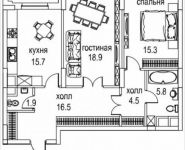 2-комнатная квартира площадью 81 кв.м, Авиационная ул., 77К2 | цена 22 069 457 руб. | www.metrprice.ru