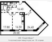 4-комнатная квартира площадью 163.1 кв.м, 1-й Нагатинский пр-д, корп.204-205 | цена 30 570 170 руб. | www.metrprice.ru