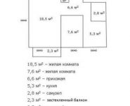 2-комнатная квартира площадью 44 кв.м, Тимирязевская ул., 6 | цена 8 390 000 руб. | www.metrprice.ru