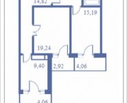 2-комнатная квартира площадью 85.5 кв.м, Кудрявцева, 15 | цена 8 122 500 руб. | www.metrprice.ru