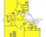 3-комнатная квартира площадью 121.3 кв.м, Мосфильмовская ул., 88К6 | цена 36 000 000 руб. | www.metrprice.ru