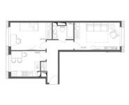 2-комнатная квартира площадью 53.6 кв.м, Россошанская улица, 5к1 | цена 3 698 400 руб. | www.metrprice.ru