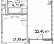 1-комнатная квартира площадью 41.6 кв.м, Лазоревый пр., 3 | цена 9 155 917 руб. | www.metrprice.ru