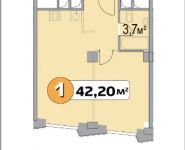 1-комнатная квартира площадью 42 кв.м, Нахимовский просп., 21 | цена 5 656 346 руб. | www.metrprice.ru