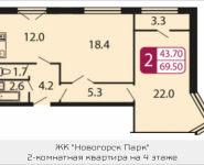 2-комнатная квартира площадью 69.5 кв.м, Ивановская, 7, корп.8Г | цена 5 629 500 руб. | www.metrprice.ru