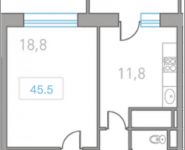 1-комнатная квартира площадью 45 кв.м в ЖК "Центр-2", Автозаводская ул. | цена 3 903 900 руб. | www.metrprice.ru