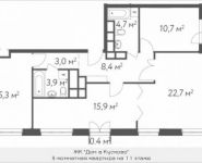 3-комнатная квартира площадью 86 кв.м, Вешняковская улица, 10с2 | цена 17 458 000 руб. | www.metrprice.ru