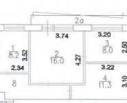 2-комнатная квартира площадью 53 кв.м, Веерная ул., 1К1 | цена 9 100 000 руб. | www.metrprice.ru