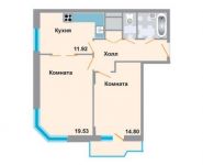 2-комнатная квартира площадью 61.4 кв.м, Рупасовский 2-й пер., 3 | цена 6 566 590 руб. | www.metrprice.ru