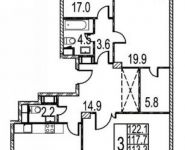 3-комнатная квартира площадью 112 кв.м,  | цена 31 000 000 руб. | www.metrprice.ru