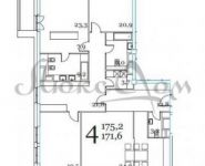 4-комнатная квартира площадью 175.2 кв.м, Старокрымская улица, 13с1 | цена 157 504 800 руб. | www.metrprice.ru