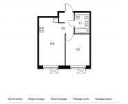 1-комнатная квартира площадью 36.3 кв.м,  | цена 3 506 580 руб. | www.metrprice.ru