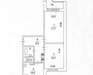 2-комнатная квартира площадью 56.1 кв.м, Академика Капицы ул., 30К1 | цена 10 500 000 руб. | www.metrprice.ru