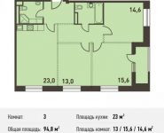 3-комнатная квартира площадью 95 кв.м, Головинское ш., 5 | цена 17 385 000 руб. | www.metrprice.ru