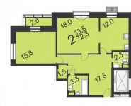 3-комнатная квартира площадью 72 кв.м, Изумрудная ул., 65 | цена 13 567 360 руб. | www.metrprice.ru