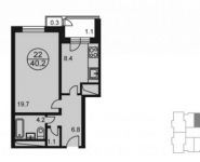 1-комнатная квартира площадью 41.6 кв.м, Радио ул. | цена 4 414 301 руб. | www.metrprice.ru
