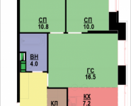 3-комнатная квартира площадью 45.5 кв.м, Адмирала Макарова, 10, корп.1 | цена 7 616 700 руб. | www.metrprice.ru