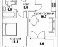 1-комнатная квартира площадью 47 кв.м, Верхняя ул., 34С1 | цена 23 694 400 руб. | www.metrprice.ru