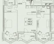 2-комнатная квартира площадью 108 кв.м, Усачева ул., 11 | цена 52 689 000 руб. | www.metrprice.ru