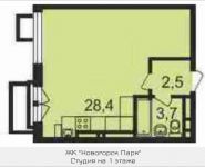 1-комнатная квартира площадью 34 кв.м, Ивановская, 8Д | цена 3 044 800 руб. | www.metrprice.ru