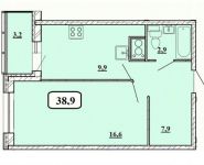 1-комнатная квартира площадью 38.9 кв.м, бульвар Космонавтов, 11 | цена 4 493 032 руб. | www.metrprice.ru