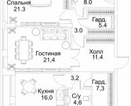 2-комнатная квартира площадью 105 кв.м, Малая Пироговская, 8 | цена 87 885 280 руб. | www.metrprice.ru