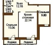 3-комнатная квартира площадью 67.2 кв.м,  | цена 9 100 000 руб. | www.metrprice.ru